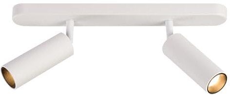 Foco de Techo LED, Kit de iluminación de riel Fijo de 2 vías, Base de Tira, luminaria de Techo, focos de Montaje en Superficie Ajustables, lámparas Decorativas para Cocina, Isla, galería, Oficina