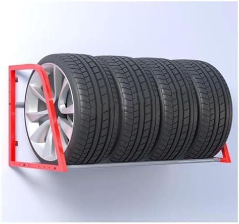 Scaffalatura per Garage, Supporto per Pneumatici, Rack per stoccaggio Pneumatici per Montaggio a Parete in Garage, Supporto per organizzatore Pneumatici Invernali Appeso alla paret