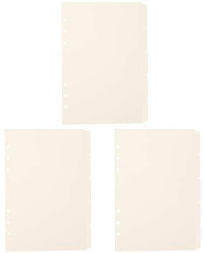 MAGICLULU Intercalaires à Onglets A5 en Papier Blanc, 15 Pcs Séparateurs Pratiques pour Classeur, Fournitures de Bureau pour Organisation et Classement Rapide des Documents
