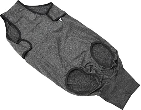 Yosoo Health Gear Helkroppshundsblöja Polyester återhämtningsdräkt med 2 Blöjor Återanvändbara Fysiologiska Kläder för han- och Tikhundar för Operation återhämtning Menstruation Neuter (M)