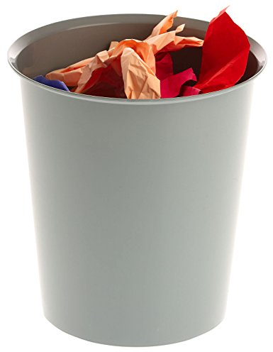 Archivo 2000 corbeilles à Papier résistants aux Chocs et Contre, Gris, 31 x 29 x 29 cm