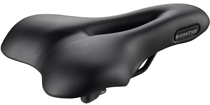 Selle San Marco BIOAKTIVE Trekking Open-Fit - Selle Ville, E-Bike & Trekking, Trou Anatomique Confort - Taille S2, Noir