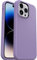 OtterBox Symmetry+ Hülle für iPhone 14 Pro Max mit MagSafe, stoßfest, sturzsicher, schützende dünne Hülle, 3X antimikrobieller Schutz, Lila