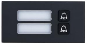 DAHUA VTO4202FB-MB2 ESTACION EXTERIOR MODULAR PARA IP-VIDEOPORTERO MED 2 BOTONES PARA SERIES VTO4202FB-X. BLACK