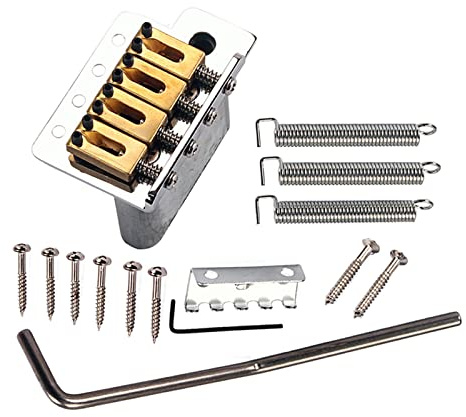 4-strängad gitarr Tremolo-bro med monteringsskruvar gitarr Tremolo-system ersättning för låda gitarrprojekt