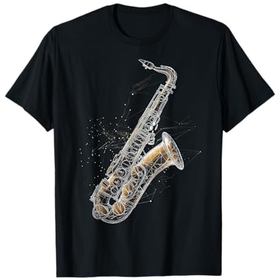 Saxophone Instrument de Musique Motif Art Saxophone T-Shirt