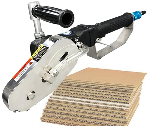 VNATWGOO Descascarilladora NeumáTica, Descascarilladora, MáQuina Descascarilladora NeumáTica De Cajas De CartóN, Herramienta De Corte Y Corte De Bordes De Papel,A