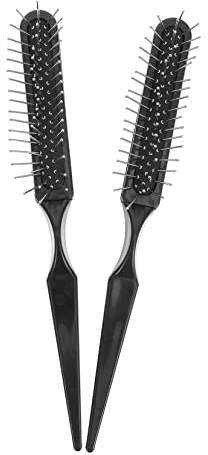 TOVINANNA 2 Piezas Peine De Peluquería Cepillo Para Cardar Cabello Cepillo De Acero Para Cardar Para Teñir Cabello Salón De Peluquería