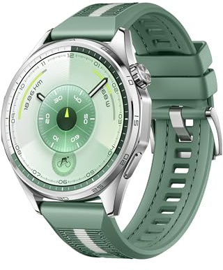 HUAWEI WATCH GT 6 GPS 46mm Smart Watch, 1.47''AMOLED Touchscreen, up to 21 days battery life, Cycling,100+ Sports Mode, iOS & Android, All-day Health Monitoring, Emotional Wellbeing, Green