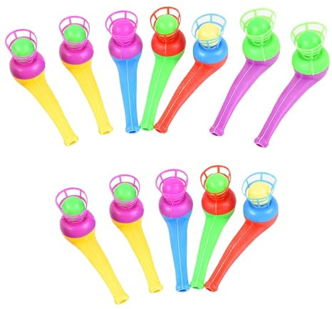 WGCHAIE 12 Piezas Bolas De Tubo De Soplado Flotantes, Bolsas de Relleno de Bolas para Fiestas, Juego de Pelota de Soplado, Regalos de Fiesta para Niños (Color Aleatorio)