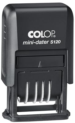 Tampon dateur COLOP S120/SD | Date courte | Noir | 22x4 mm | Tampon auto-encreur avec date courte. Encre noire intégrée, empreinte 22x4 mm. Idéal pour les fournitures de bureau.