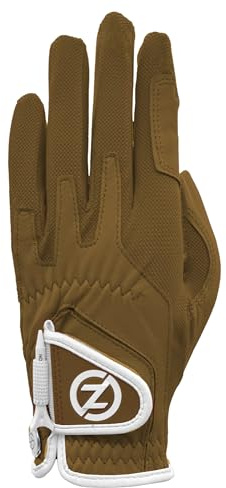 Zero Friction Ladies Cabretta Elite Left Hand Golf Glove, One Size, Tan