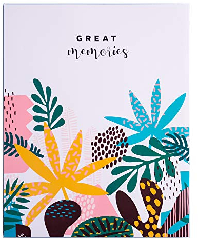 Grupo Erik: Album fotografico Abstract Tropics | 13x18 con 96 tasche e copertina flessibile, 100 foto, da 13x20, 12x18 o 13x19