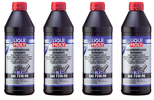 ILODA 4X Original Liqui Moly 1L Vollsynthetisches Getriebeöl (GL5) SAE 75W-90 Gear Oil