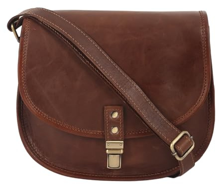 URBAN LEATHER Bolso Bandolera De Cuero Genuino Para Mujer, Estilo Boho Hippie, Tipo Satchel, Bolsa De Viaje, Marrón