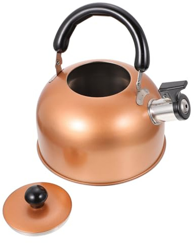 SHOWERORO Bouilloire Sifflante Inoxydable 2L Couvercle Anti-Poussière Poignée Confortable Sifflet Automatique pour Infusion de Thés et Préparation de Boissons Chaudes