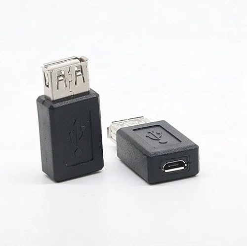 Harrista USB 2.0 Type A Female to Micro USB B Female Adapter Plug Converter USB 2.0 to Micro USB Connector - 1 Pc