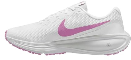 Nike Women's Revolution 8 Road Running Shoes, White/Light Magenta-Orange Pulse, 8
