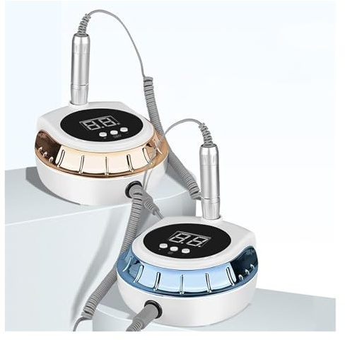 Máquina perforadora de uñas, Pulidora de uñas eléctrica portátil for manicura de 45000 RPM(Gold)