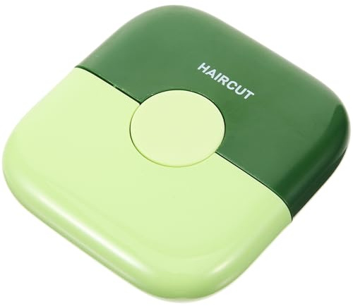 GALPADA Tondeuse à Frange Peigne Coupe Fourche Cheveux Manuel en Plastique Vert, Outil Sûr et Délicat pour Femmes et Filles en Voyage ou Usage Extérieur