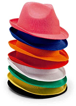 DISOK Lote de 20 Sombreros Party - Sombreros de Colores baratos para Fiestas, Despedidas, Eventos y Celebraciones.