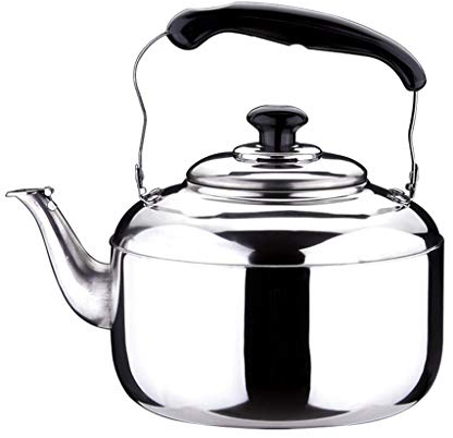 Sharplace 1 Pièce Bouilloire en Acier Inoxydable avec Poignée, Bouilloire pour l'Eau, Thé, Expresso, Lait, 4L