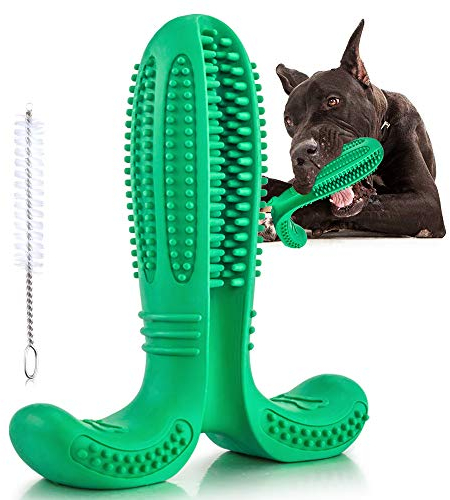 Fusoo Hund Kauspielzeug Zahnpflege, Hundezahnbürste Hund Plaque Entferner Hundespielzeug Welpenspielzeug Hunde Zahnbürste