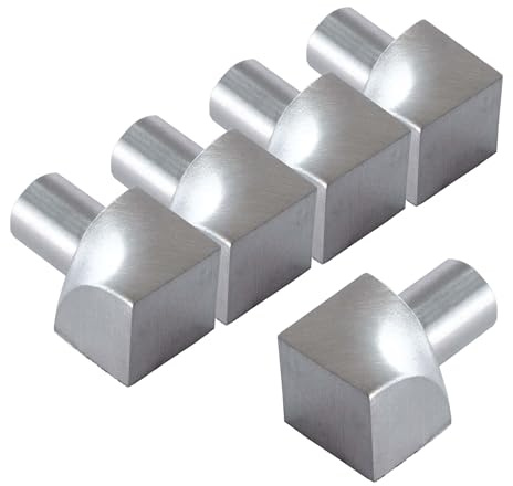 Dalsys 5x angolo interno per profilo piastrelle 10mm, profilo quarto di cerchio in acciaio inox spazzolato