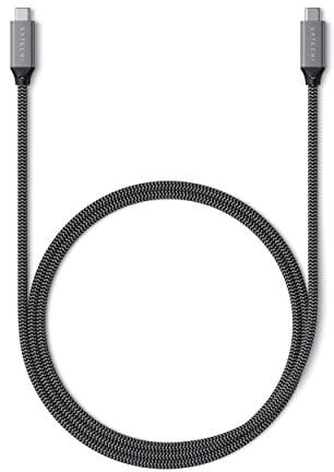 SATECHI USB-C auf USB-C Kabel, USB4 Kabel mit 100W Leistungsübertragung, bis zu 8K bei 60Hz, 40Gbps Datenübertragung, für MacBook, iPhone 16/15, iPad und mehr (80cm)