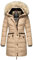 Navahoo Damen Winter Steppmantel Paula Beige Gr. M