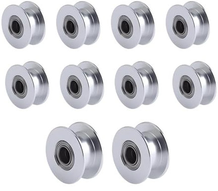 Super Print GT2 Idler Pulley 20 Toothless Bore 5mm for 3D Printer 6mm Width GT2 Timing Belt. (10pcs)