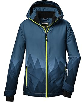 killtec Jungen Skijacke/Funktionsjacke mit Kapuze und Schneefang KSW 383 BYS SKI JCKT, ocean, 164, 42096-000