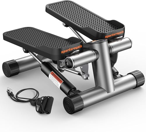 Sportsroyals Mini Steppers para Ejercicio, Passo per Scale con fasce di resistenza, con capacità di Peso di 150 kg