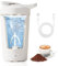 Shaker électrique,450ML USB Rechargeable Mixeur pour Shake de Protéines,Shaker pour Shake de Protéines et Lait,Shaker électrique pour Protéines,Sans BPA(Blanc)