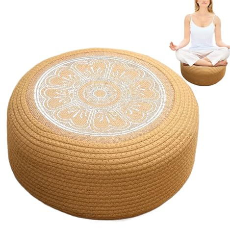 Pouf D'extérieur Poufs et Ottomans Ronds en Rotin Tressé