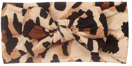 Diademas para el pelo para bebé, diadema ancha de leopardo para niños, diademas para niñas pequeñas, lazos elásticos para fotografía diaria, accesorios para el cabello para niños de 0 a 2 años