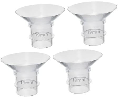 Vaguelly 4 pièces Insert de Bride Silicone Souple pour Tire-lait Kit de Transparent Lavable et Accessoires Mammaires pour Allaitement