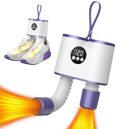 Zevrang Boot Dryer, Electric Shoe Dryer, Glove Dryer & Boot Warmer with Heat Blower, Portable Football Boot Dryer with Timer, Quick Drying Boot Heater Dryer for Shoes, Gloves, Hats, Socks, Ski Boots