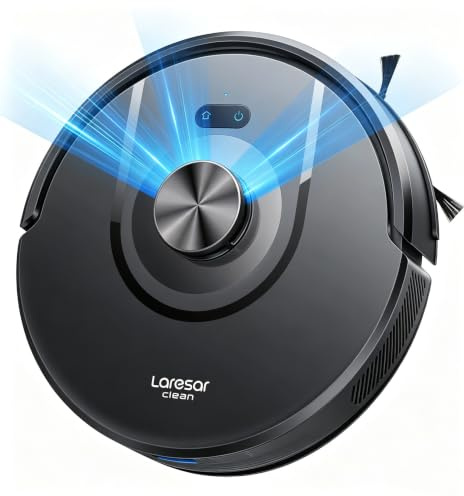 Laresar Clean Aspirateur Robot Laveur LiDAR, Aspiration 10 000 Pa