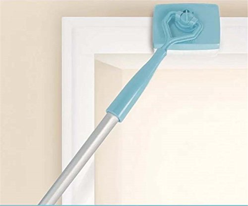 GFYWZ Escoba Cepillo Rodapié Limpieza Rodapiés Poste Telescópico Extensible con Polvo Catéter Plumero Paño De Microfibra