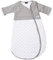 Gesslein Baby Schlafsack Bubou, Ganzjahres-Schlafsack mit Temperaturregulierung (optimale Passform, langer Reißverschluss, 110),grau-weiß Sternchen
