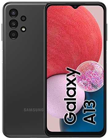 Samsung Galaxy A13 Mobiltelefon ohne SIM-Karte Android Smartphone 6,6 Zoll Infinity-V Display, 4GB RAM, 64GB Speicher, 5.000 mAh Akku, Black, Android 12 [DE-Version]