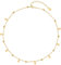 day.berlin Halskette Sun in Gold 18k vergoldet, 40+5cm variable Länge mit Plättchen und Kugeln, filigrane 316L Edelstahl Kette, nickelfrei & wasserfest für Damen