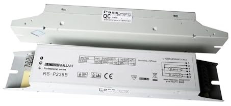 RTRCAGAKM Lot de 2 ballasts électroniques for 2 Lampes T8 110 V/220 V 50-60 Hz 2 x 36 W RS-EU236B RS-P236B(110V)