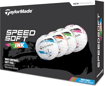 TaylorMade New SpeedSoft Ink 25 Golfbälle, mehrfarbig