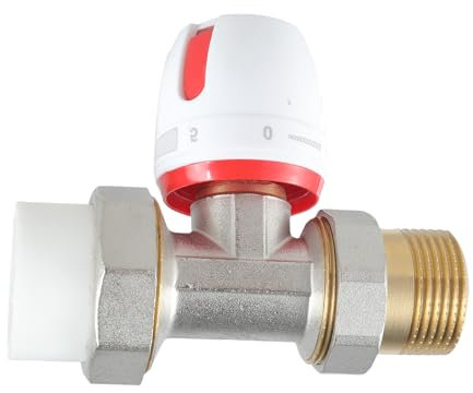 La testa termostatica completa le valvole angolari del radiatore valvole del termostato manuale delle valvole di riscaldamento delle protezioni antigelo Installazione semplice