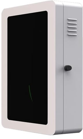 Boîtier pour Borne de Recharge EV, Boîtier Verrouillable for Borne de Recharge Murale for Véhicules Électriques, Compatible avec les Piles de Troisième Génération de Tesla(White)