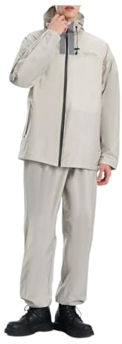 Celanisai Ropa de lluvia para mujer, ligera, transpirable, impermeable, traje de lluvia con capucha, 2 piezas, combi de lluvia fino y pantalones de lluvia, traje ligero para bicicleta, moto