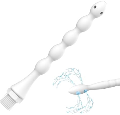 YUVKIN Ducha anal para cabezal, 1 pieza, irrigador con diseño universal, accesorio de silicona suave, limpiador vaginal con boquilla de 8 agujeros higiene personal del área íntima de hombres y mujeres