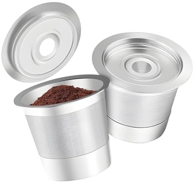 Coffee Capsuled Cup Universals Coffee Pods Stainless Steel K Cups Coffees Filter Accessories Enduring Stainless Steel Coffee Cup Pods with Filter Accessories
